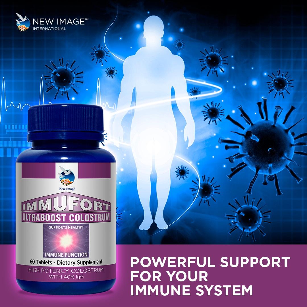 Immufort Ultraboost Colostrum Tablets - 60 Tablets by New Image Singapore |  ConnectingDNA