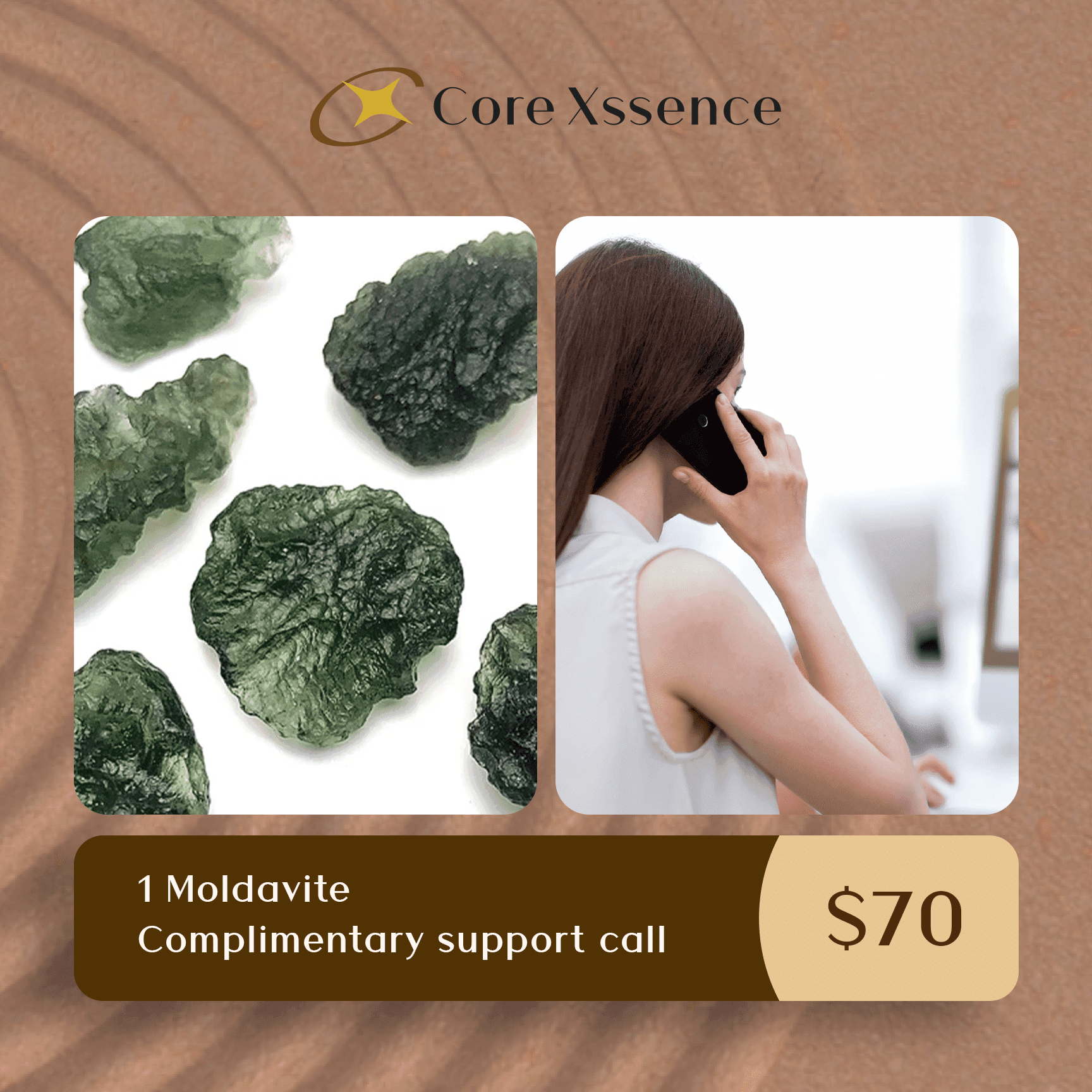 1 Moldavite + Complimentary support call