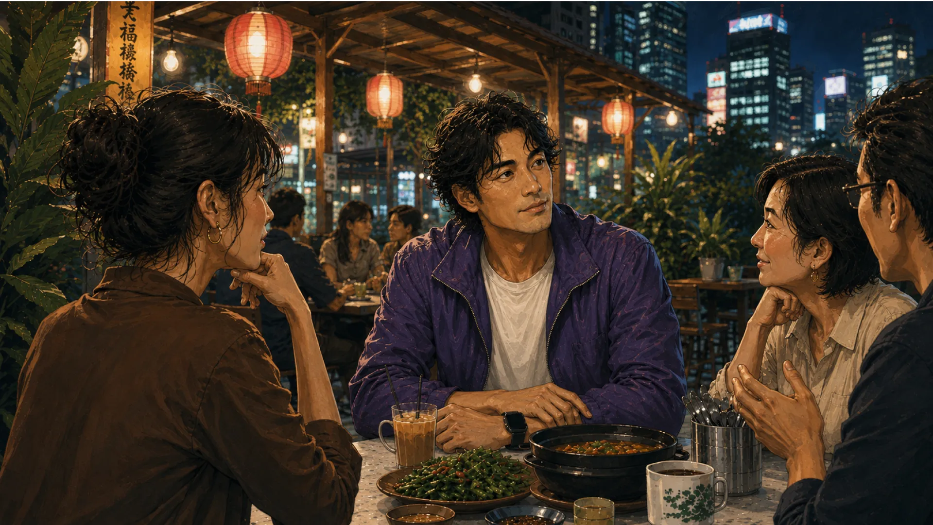 The Oracle in one deep conversation inside a small inner circle