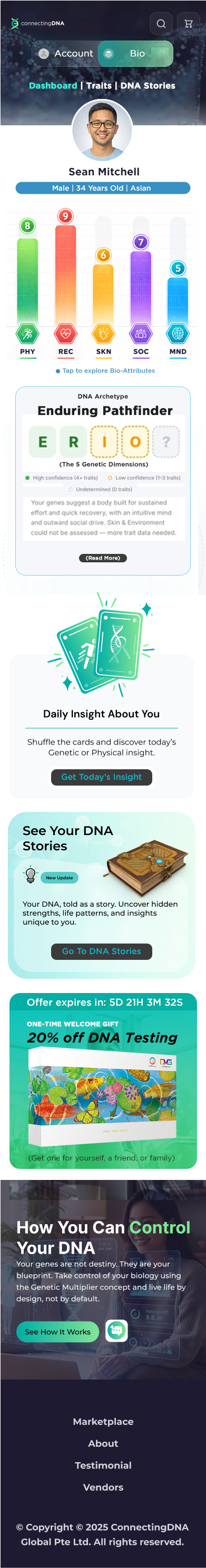 Bio mode — Dashboard