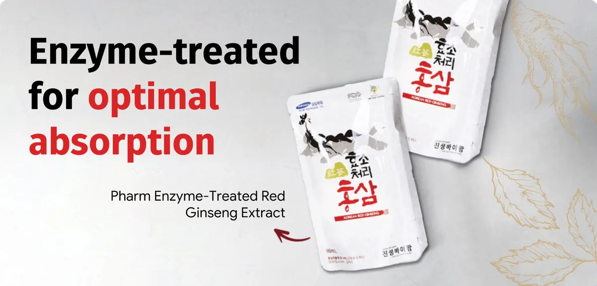 A Ginseng by Pharm listing image: enzyme-treated for optimal absorption